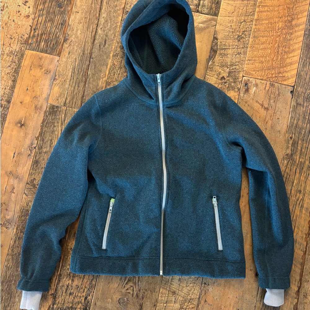 Green Stio  Zip-Up sweater Jacket m